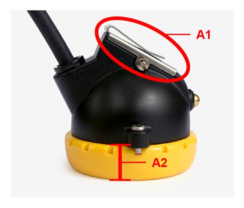 The WISDOM authentic: cap lamp clip is made of stainless steel; the head lamp cover is much more narrow