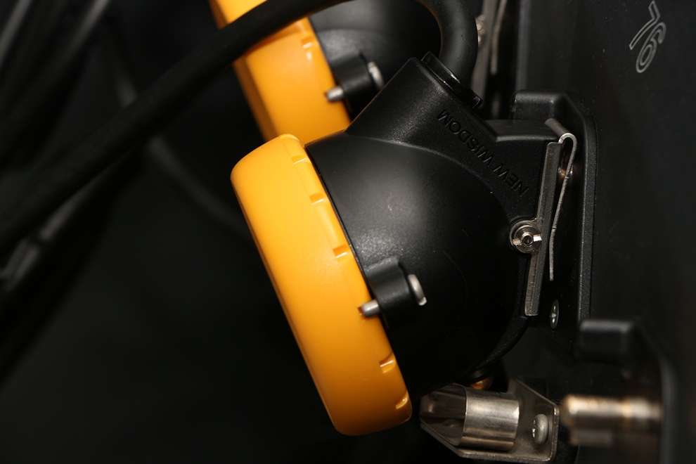 Close-up of NWCR headlamp on Charger Rack 2