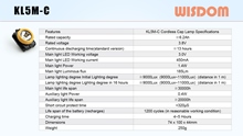 WISDOM Diapositiva: KL5M Specifications